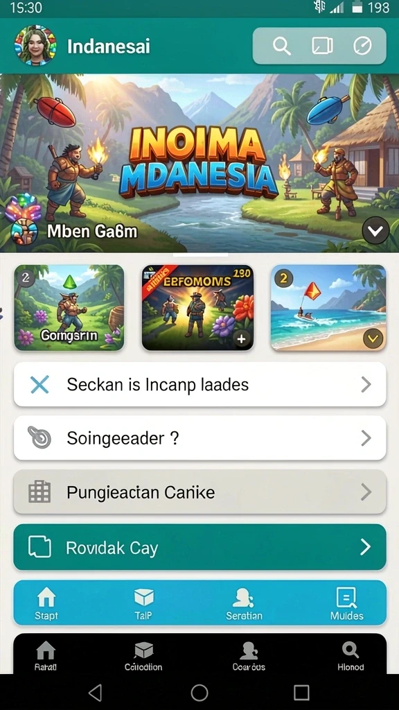 idrok - Tampilan antarmuka utama yang menarik dan mudah dinavigasi.