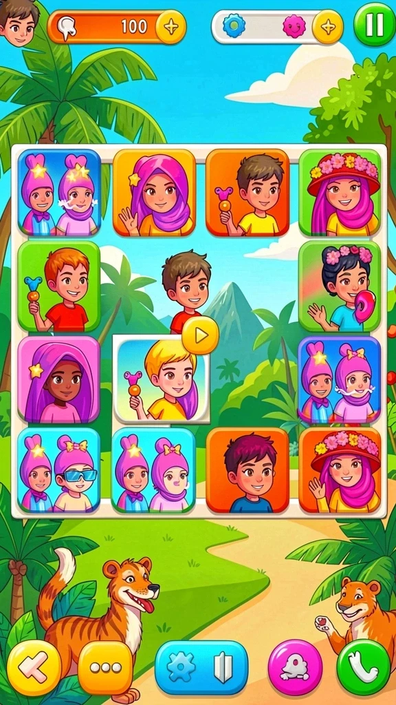nagawin - Tangkapan layar menampilkan level dengan tantangan menarik.