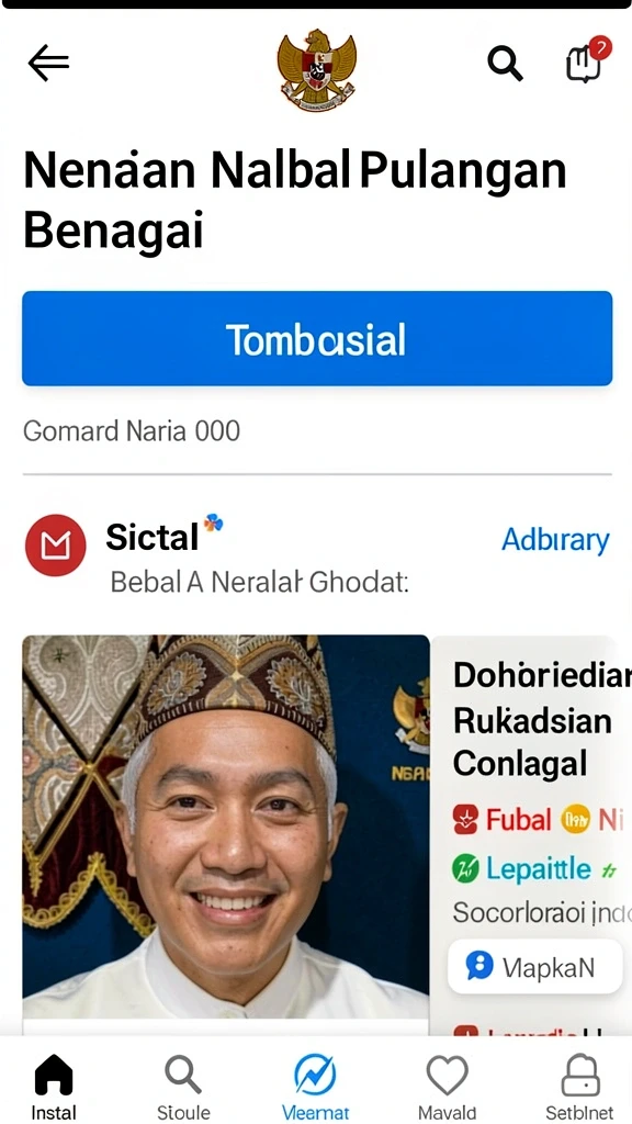 ungutoto - Tampilan awal aplikasi UNGUTOTO yang menarik.